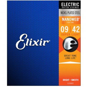Elixir Nanoweb Super Light 9 - 42 Electric Guitars 